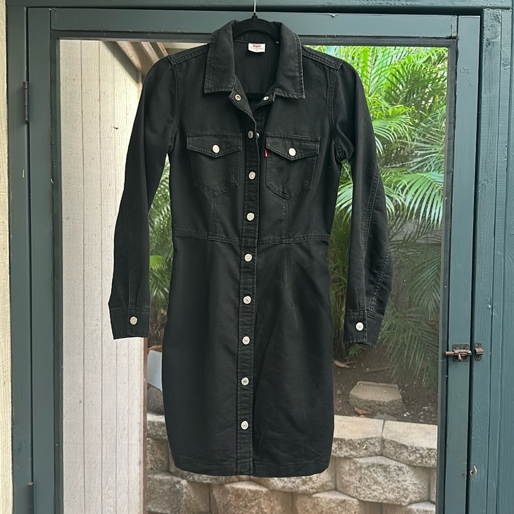 Levi’s Black Button Down Dress Long Sleeve